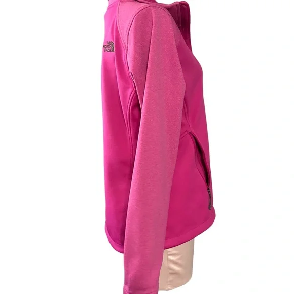 The North Face pink Windwall zip up jacket in Medium. Pockets. - Picture 9 of 15